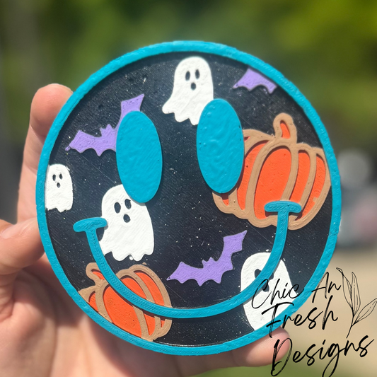 Ghost Pumpkin Smiley