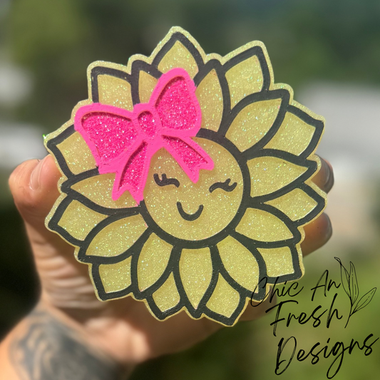 Sunflower with Bow