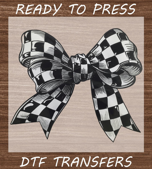Checkered Bow “Ready To Press”