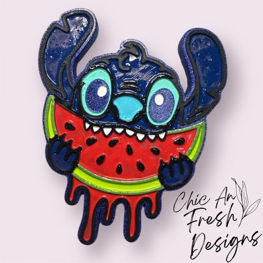 Blue Guy with Watermelon