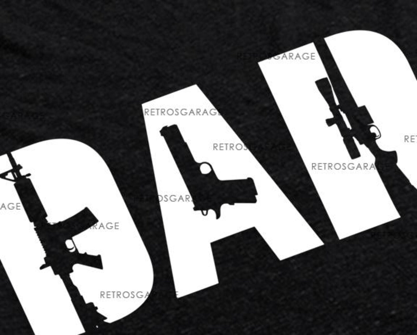 Mens Dad with Guns